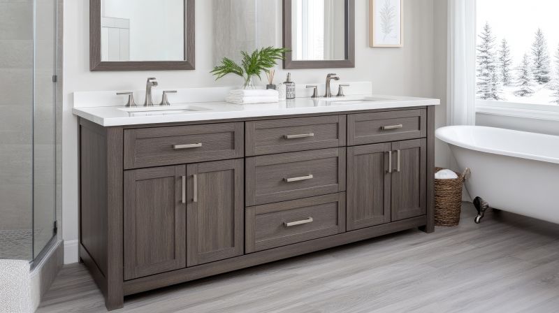 Double Vanity with Storage
